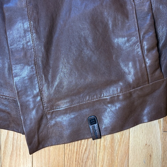 Rudsak Leather Jacket, Brown, Size Small - Picture 9 of 15